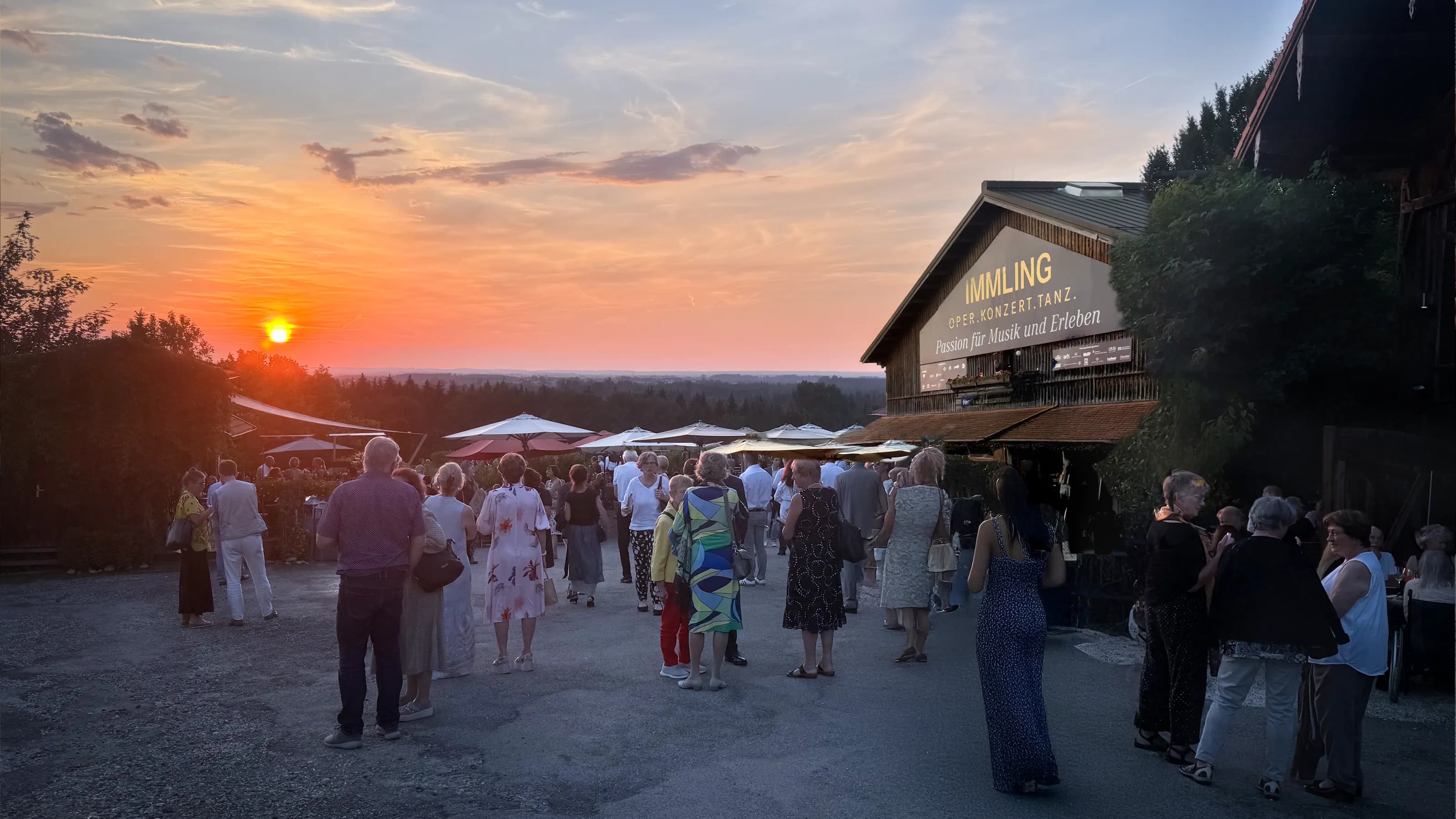 Sonnenuntergang über Immling
